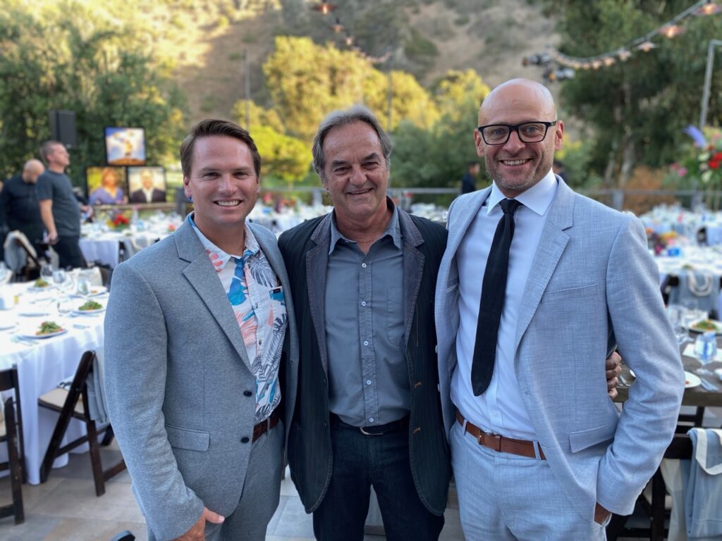 Rip Curl Americas President Dylan Slater, Vissla CEO and SIMA Environmental Fund President Paul Naude, and Hugo Tagholm of Surfers Against Sewage
