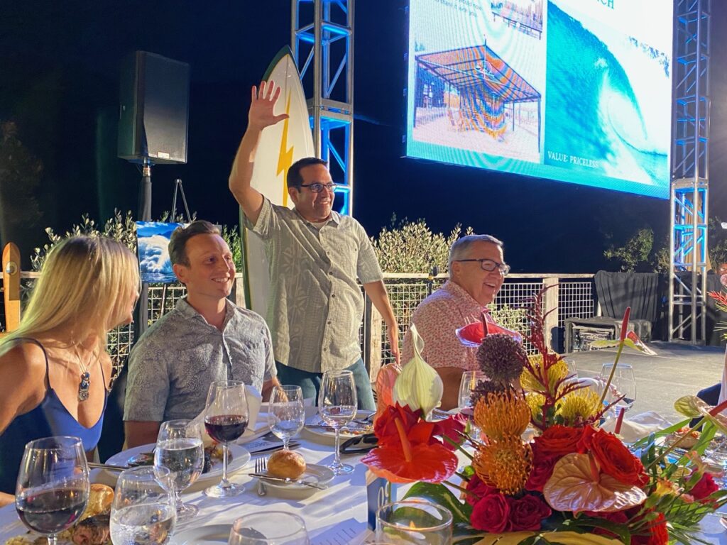 The bidding got competitive for a half day at the Surf Ranch