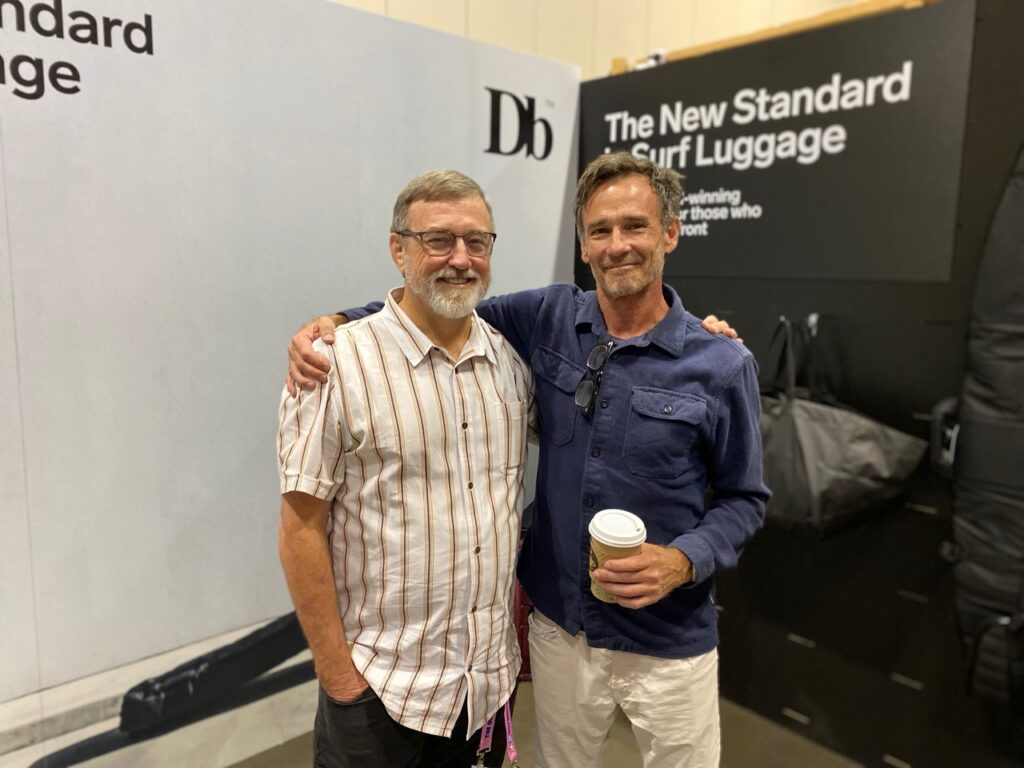 Bruce Cromartie of BC Surf & Sport and Dave Rosenberger of Db bags