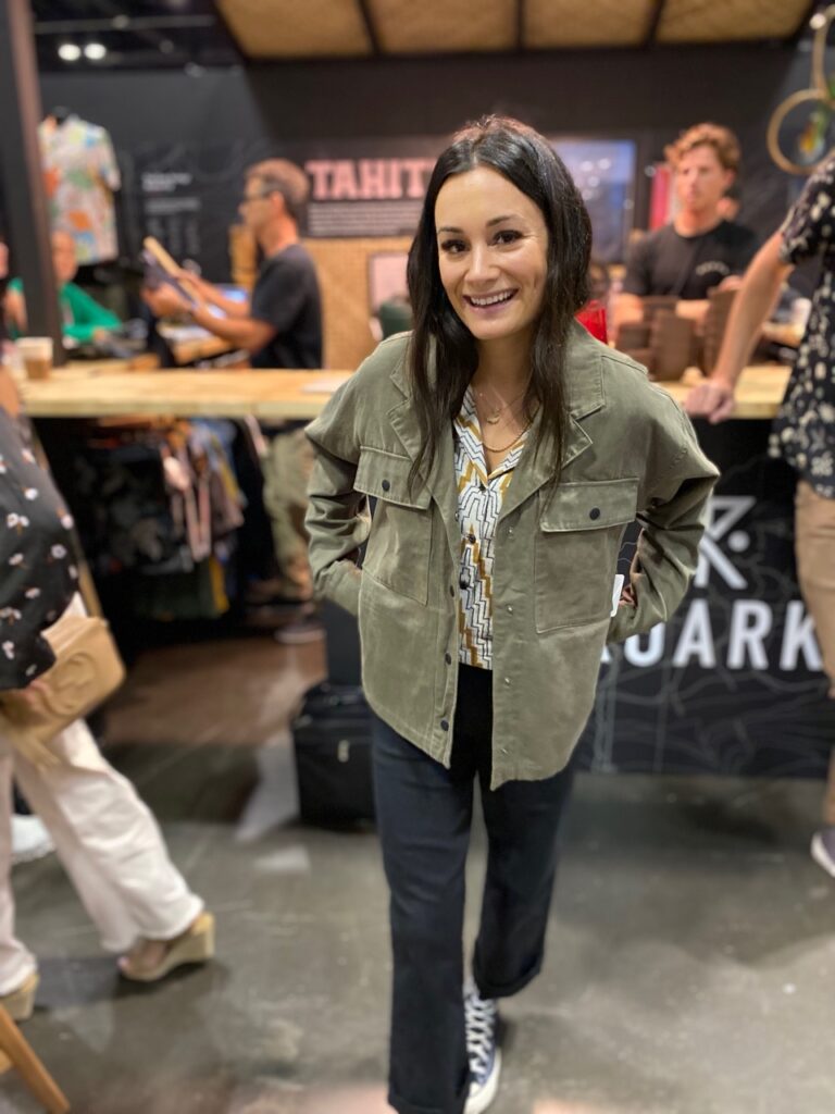 Dayna Cottee of Roark with the new Roark Women's Passport jacket