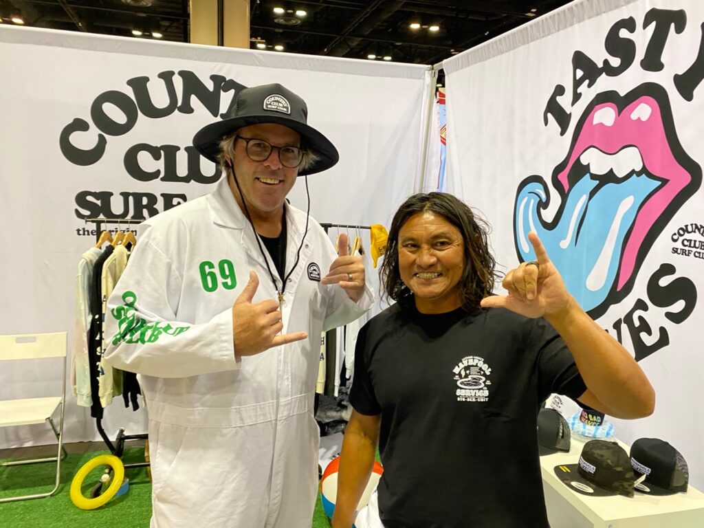 Joe Frizzelle and Lyndon Cabellon of Country Club Surf Club