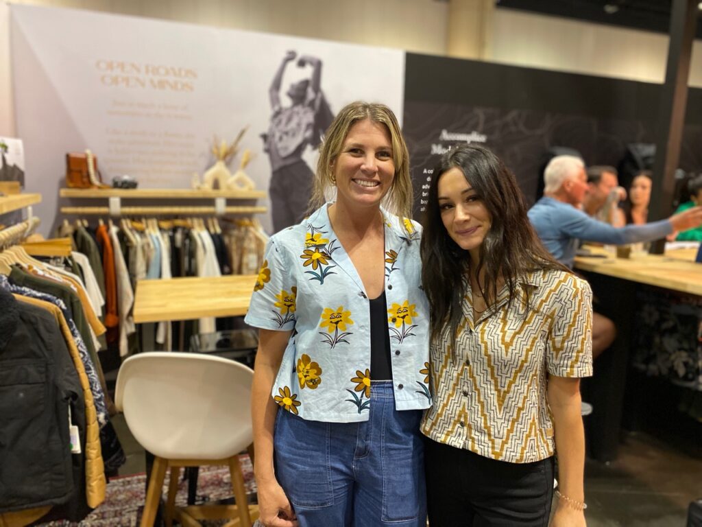 Kaylee Fisher and Dayna Cottee of Roark wearing the new women's line