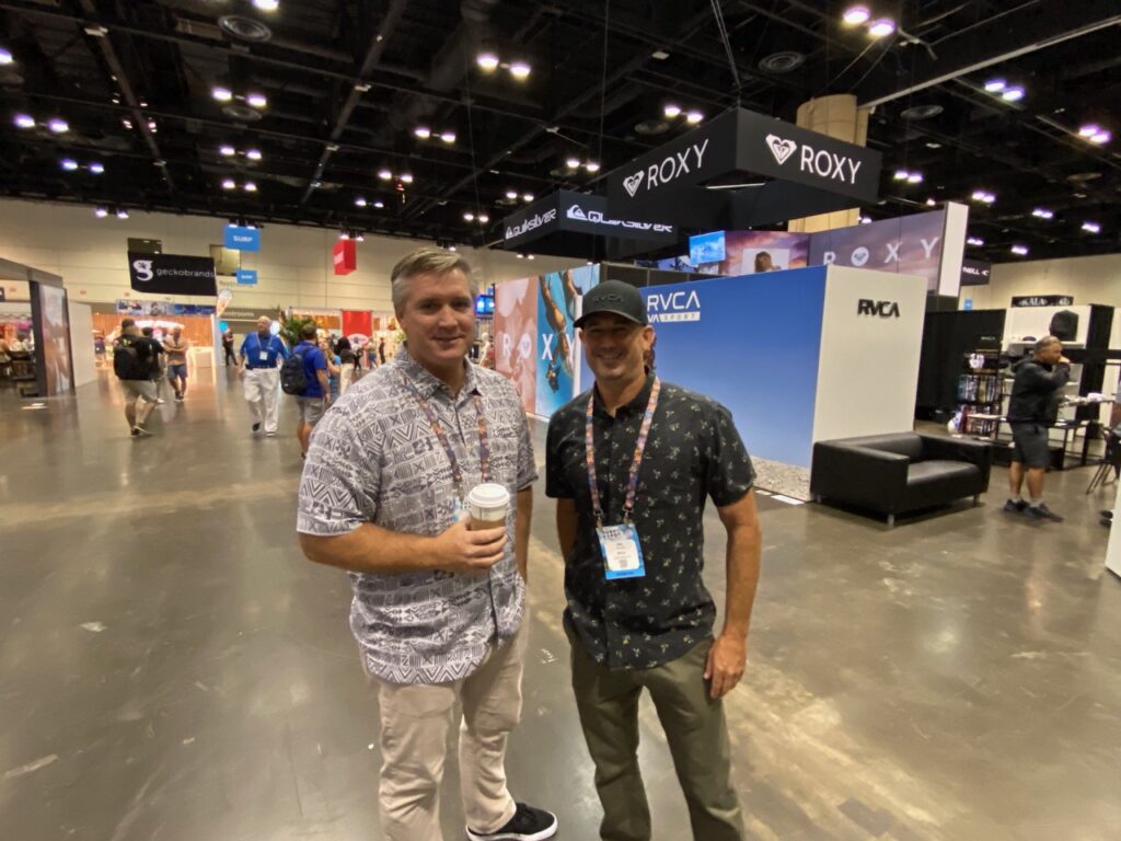 Nate Smith of Boardriders and Eric Fagan of RVCA