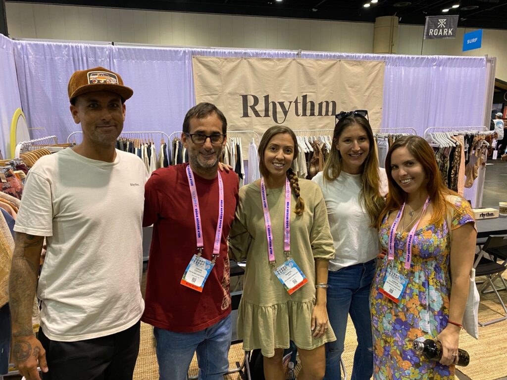Rhythm's Marshall Graves, Carlos Cabrero and Marisel Diaz of Tres Palmas, Ashley White of Rhythm, Camila Alvarez Rivera of Tres Palmas