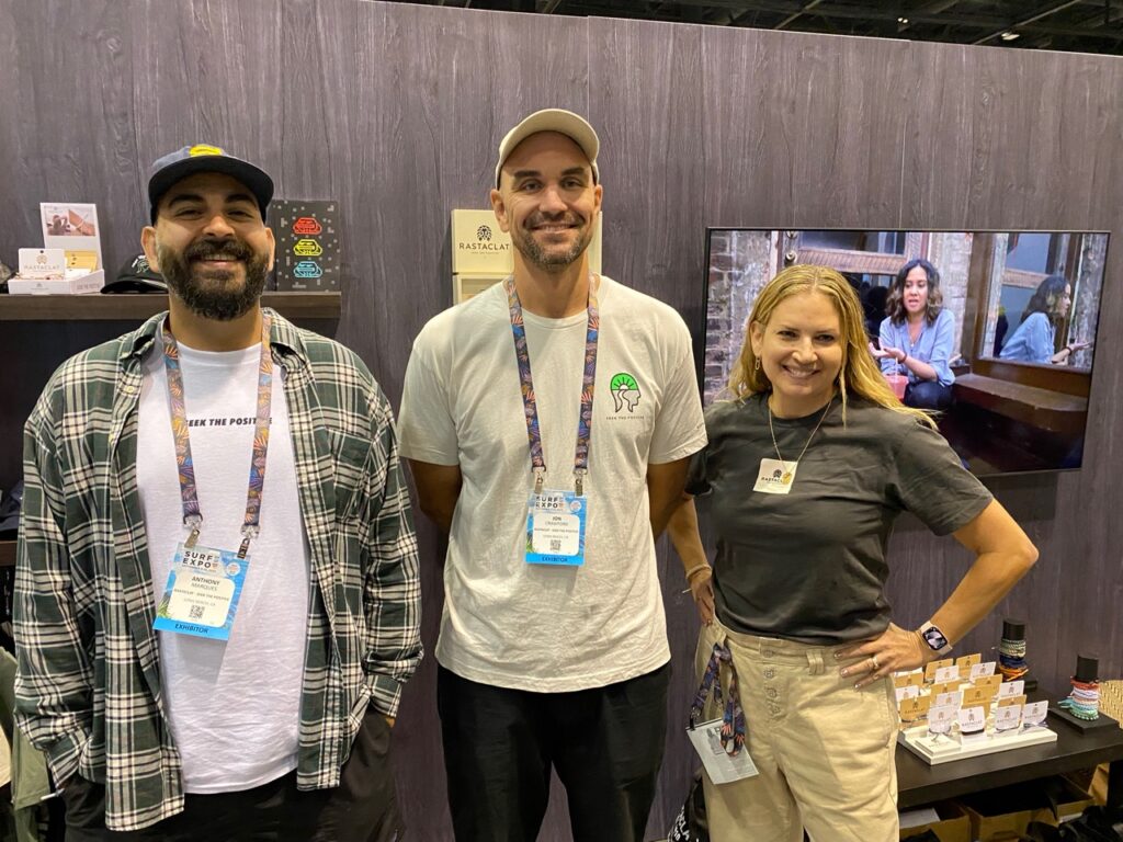 Rastaclat's Anthony Marques, Jon Crawford, and Michelle Leblanc