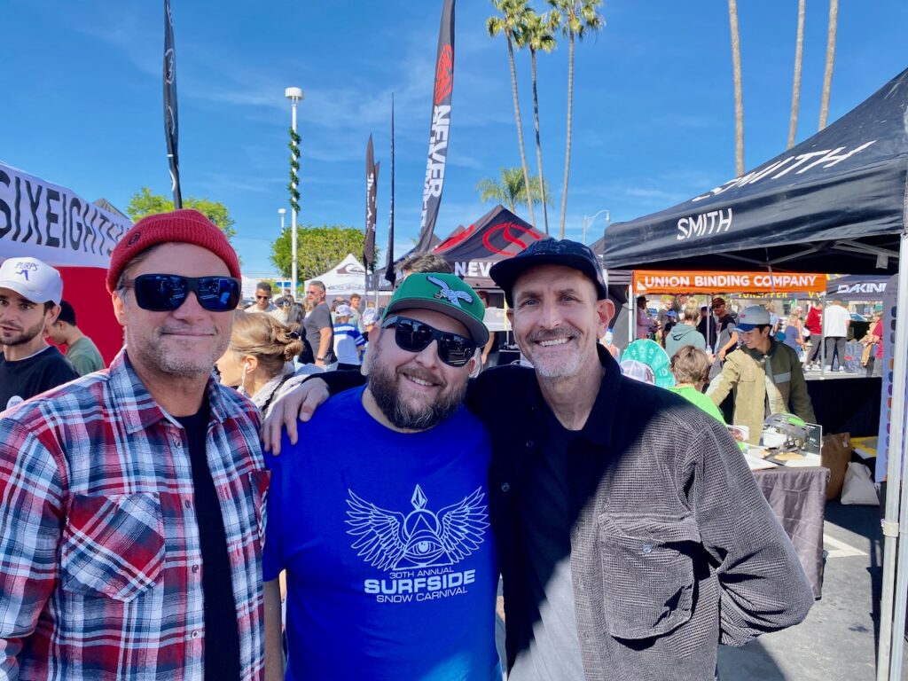 Randy Childress of Electric, Joe Edukas of Surfside, and Brent Lantz of Volcom