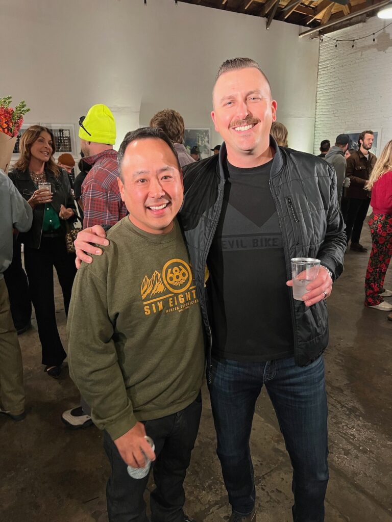 Former 686 President Doug Sumi and 686 Accessories Designer Kris Petrat