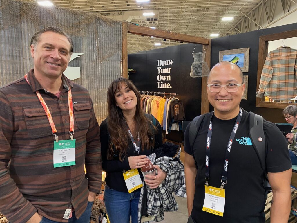 Cory Higgins of Jetty and Brooke Tebbe and Paolo Leviste of Gear Corp