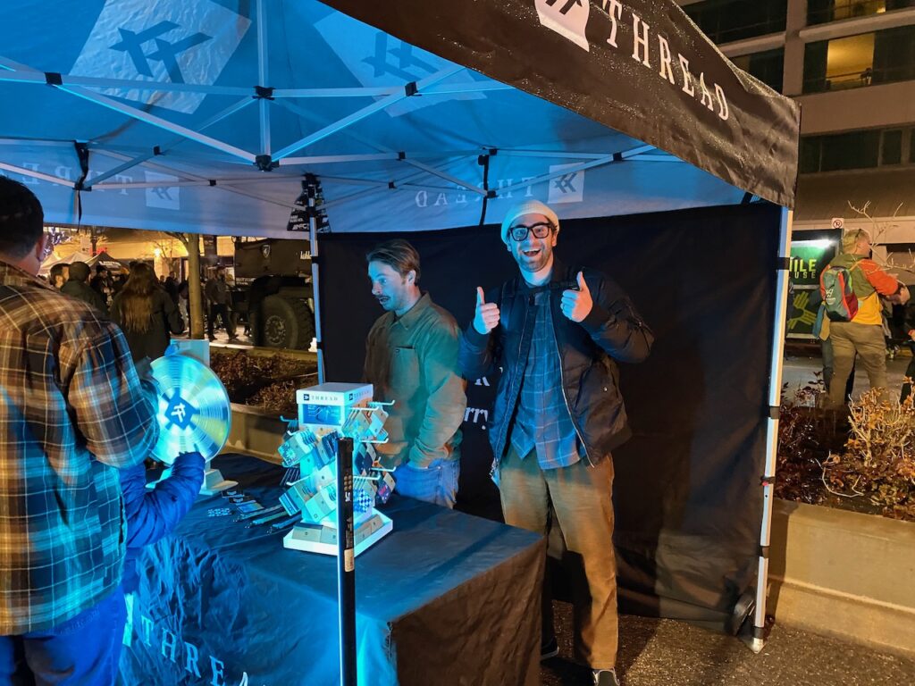  Trevor Reese of Thread, which did a consumer activation at the show