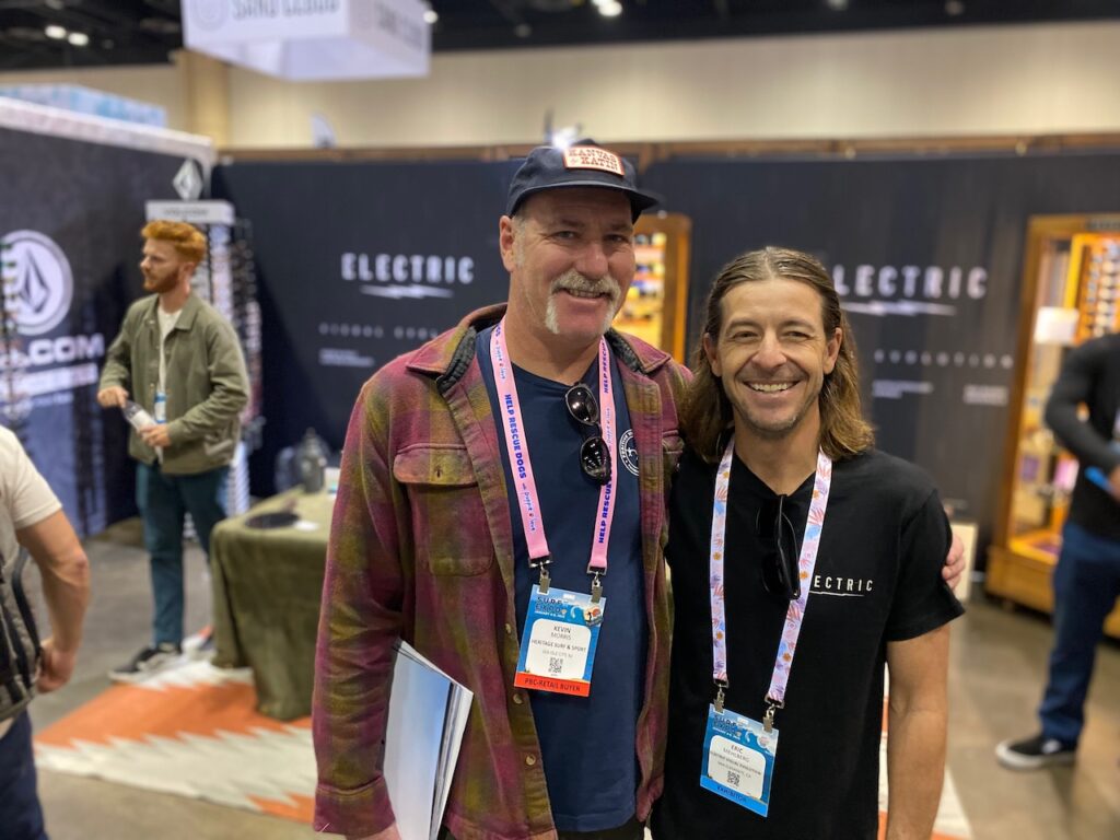 Kevin Morris of Heritage Surf and Eric Mehlberg of Electric
