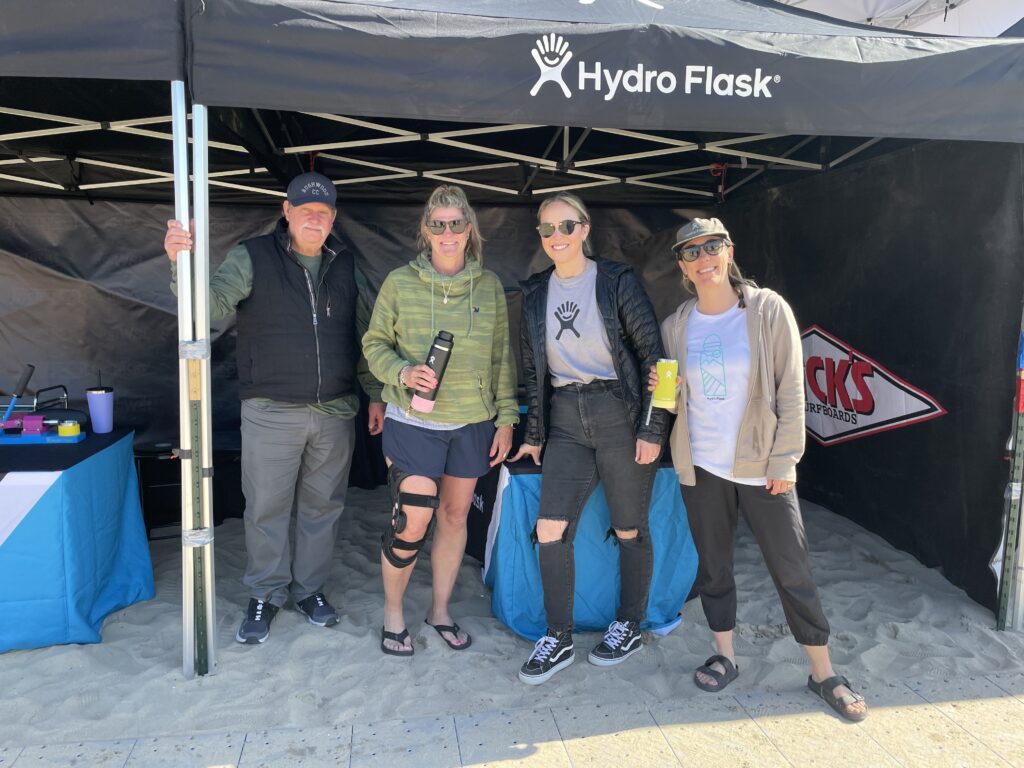 Josh Rush, Leigh Gripekoven, Anika Broussard, and Kyla Zager of Hydro Flask. Photo by SES. 