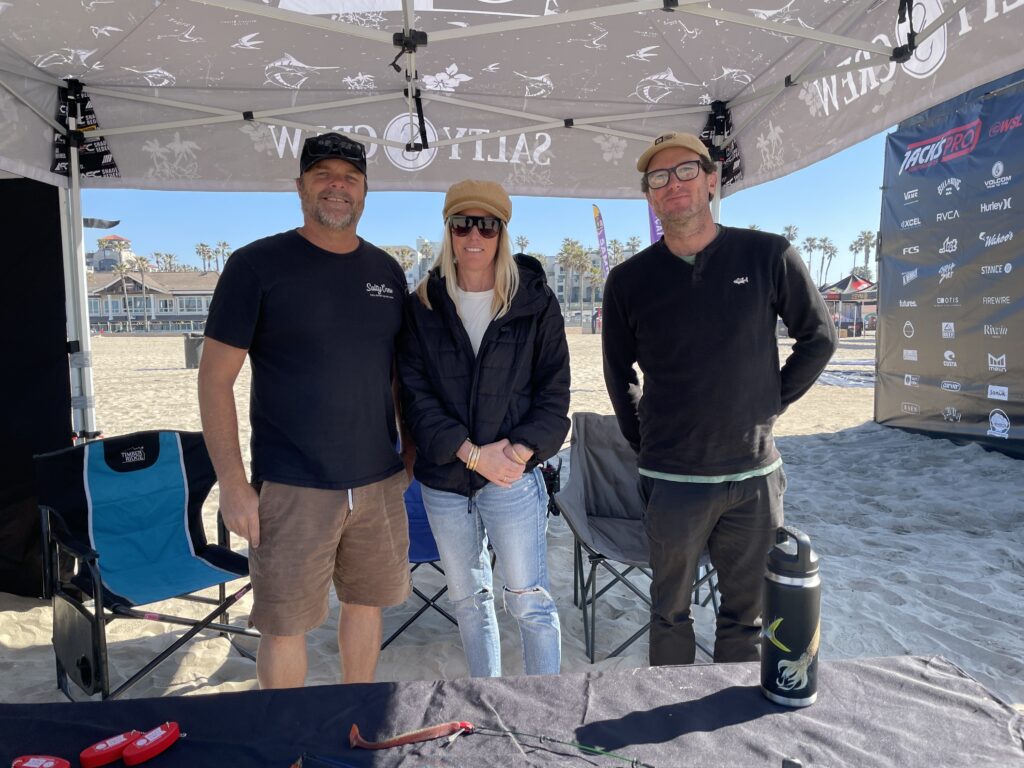 Salty Crew's Kasey Curtis, Malena Lyles, and Jack Morrissey. Photo by SES. 