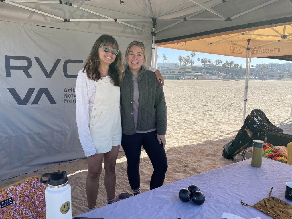 RVCA's Latisha Locken and Emily Southwick. Photo by SES. 