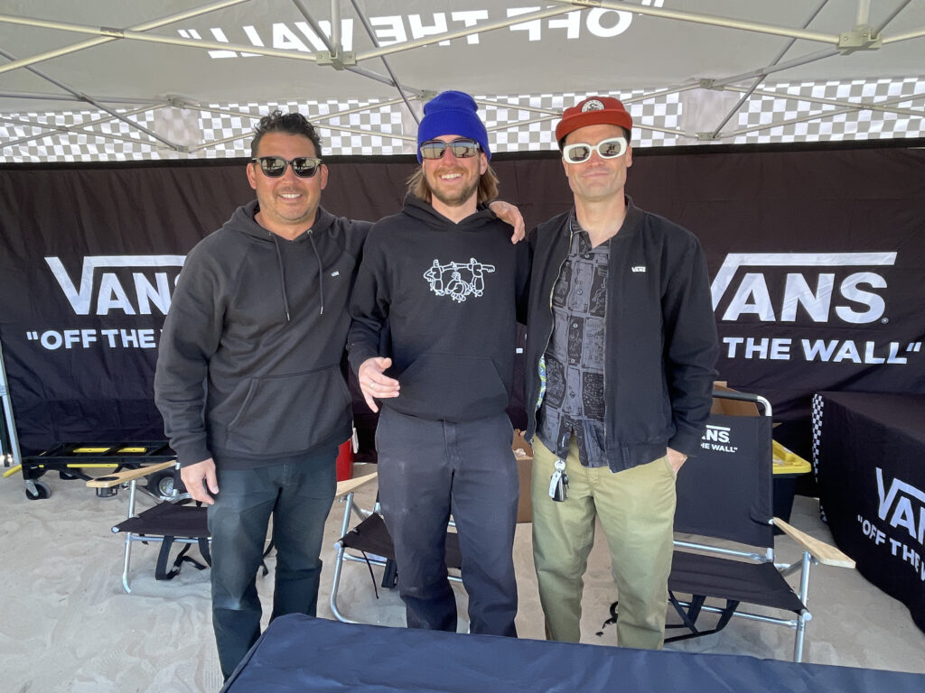Vans' Mike Hamabe, Ryan Marx, and Josh Harmony. Photo by SES. 
