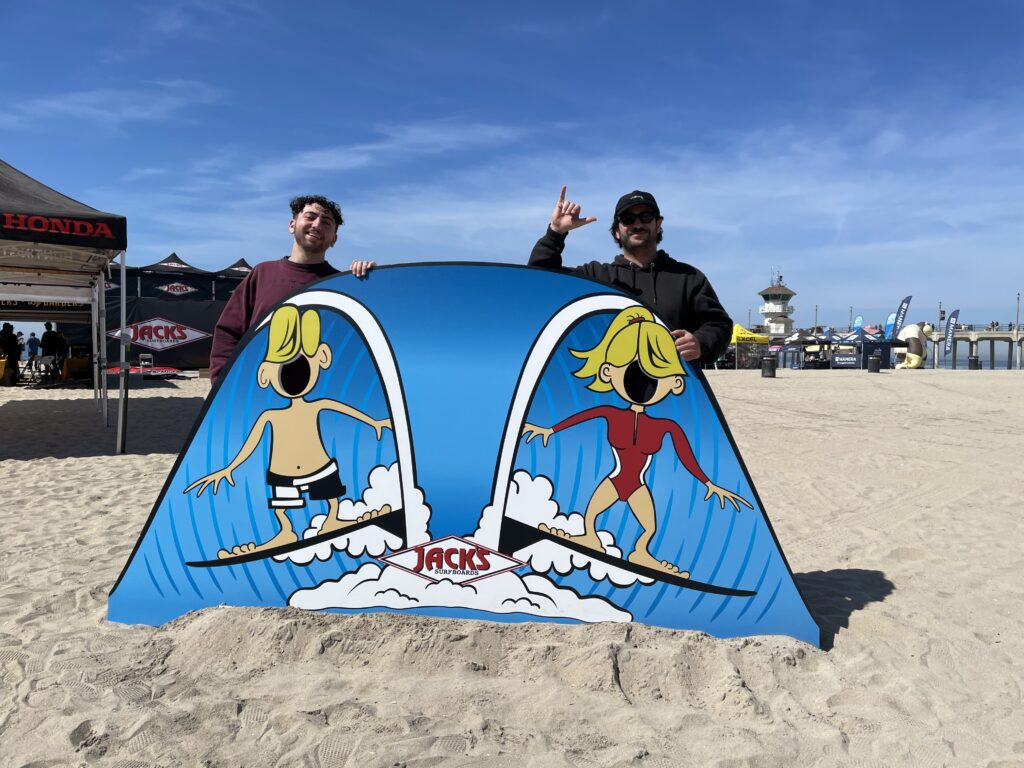 Ned Shehadeh and Jessie Akroush of Jack's Surfboards. Photo by SES. 