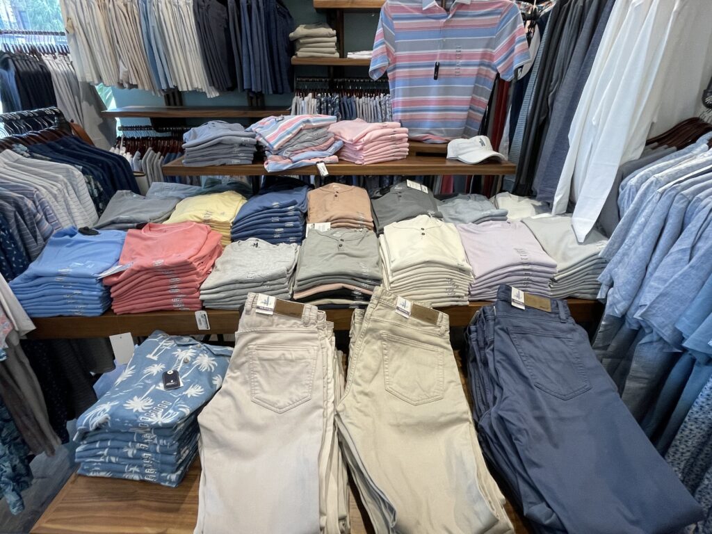 Johnnie-O is one of the store's top-selling brands. Photo by SES. 