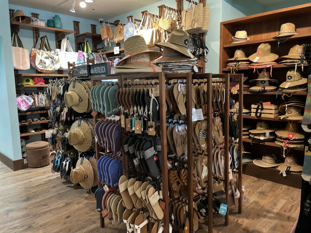 Accessories and footwear at Quiet Storm. Photo by SES. 