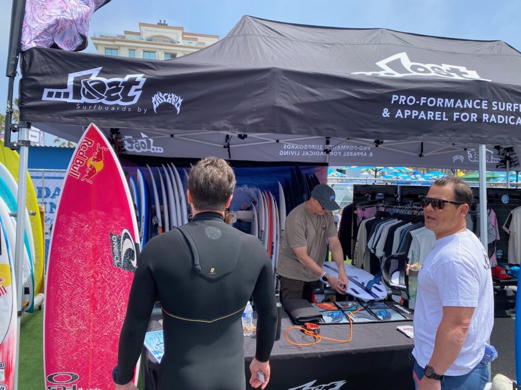 Lost Surfboards offered demos - Photo by SES