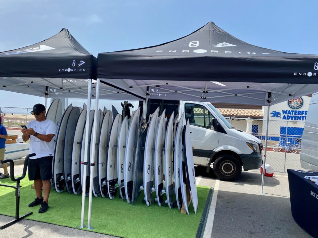 Firewire, Slater Designs, and Endorfins at Surfscape - Photo by SES