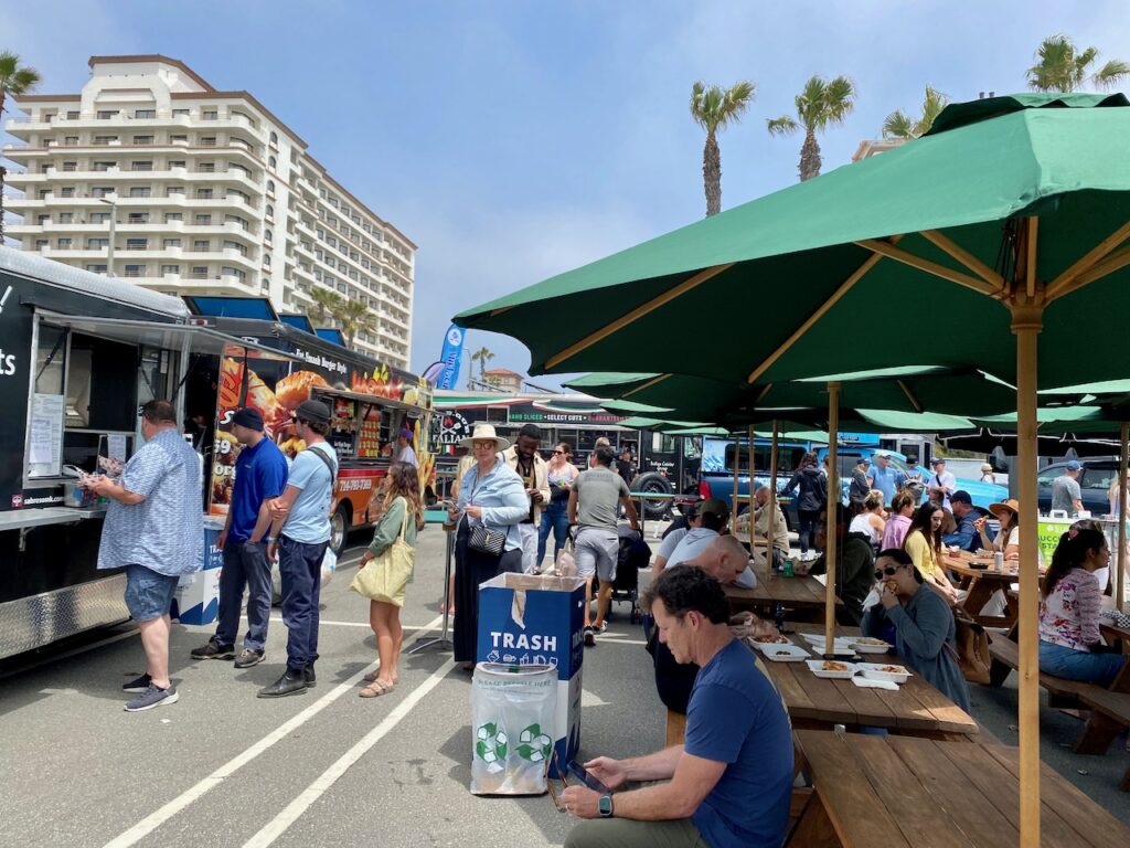 The event included food trucks and a beer garden - Photo by SES