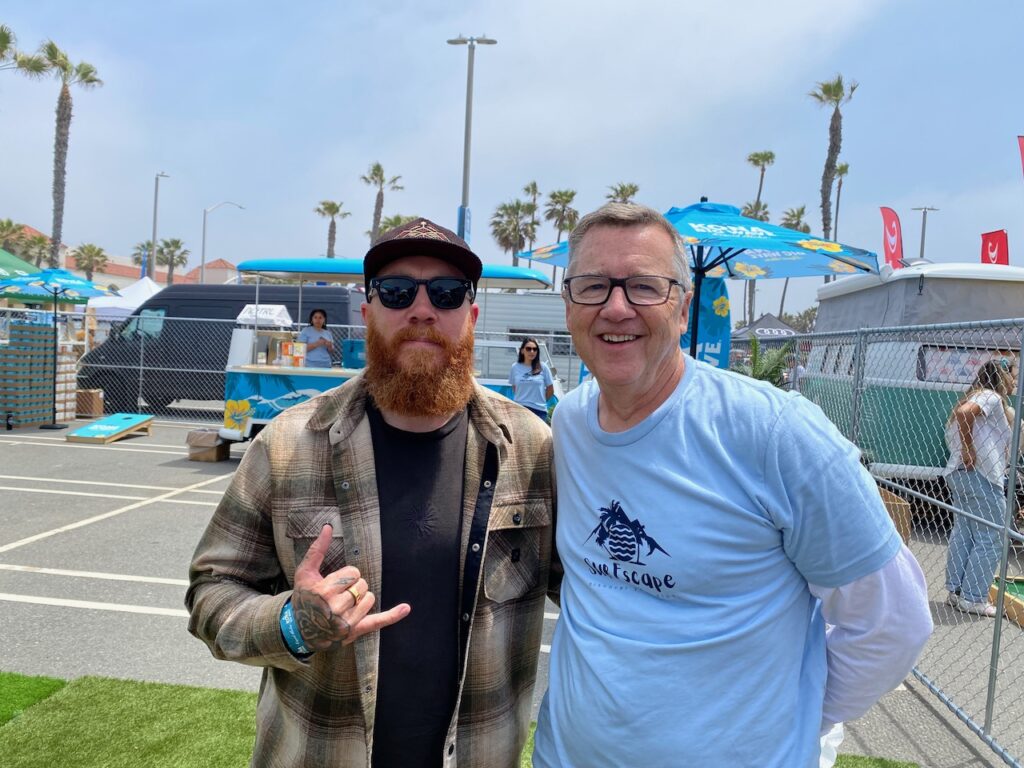Nick Meistrell of Body Glove and Roy Turner of Surf Expo - Photo by SES