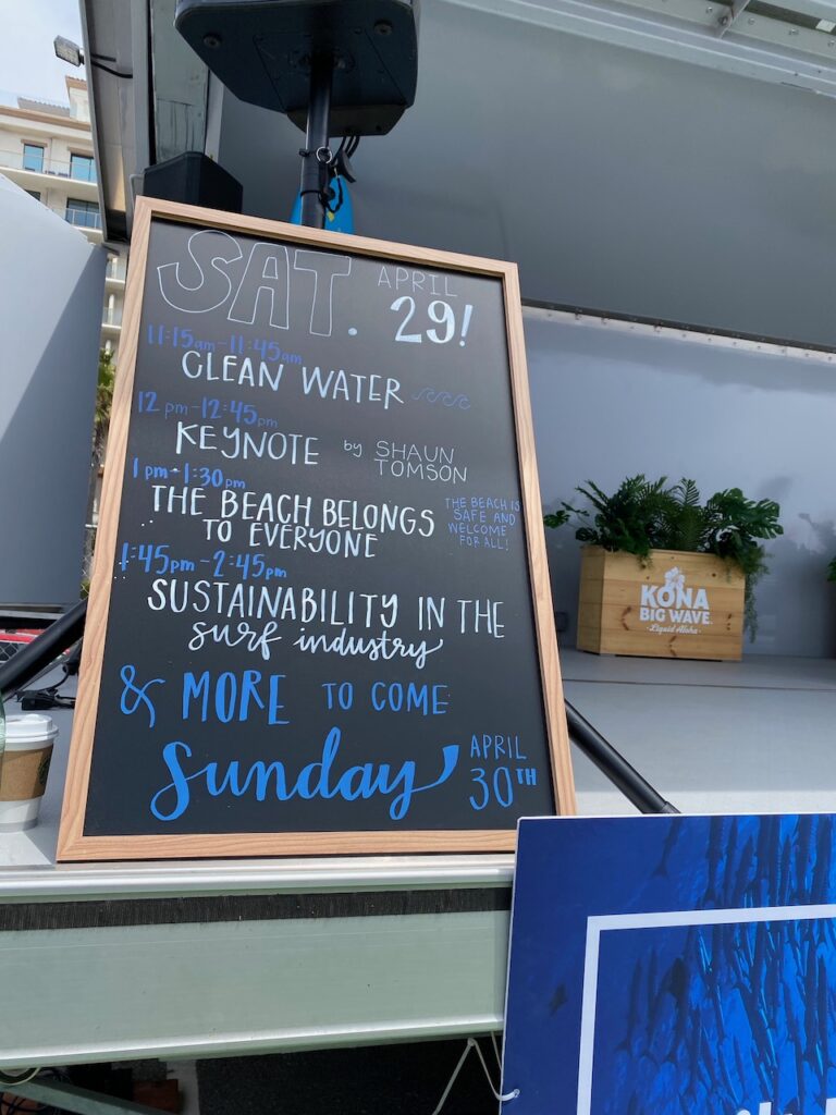 The speaker schedule for Saturday - Photo by SES
