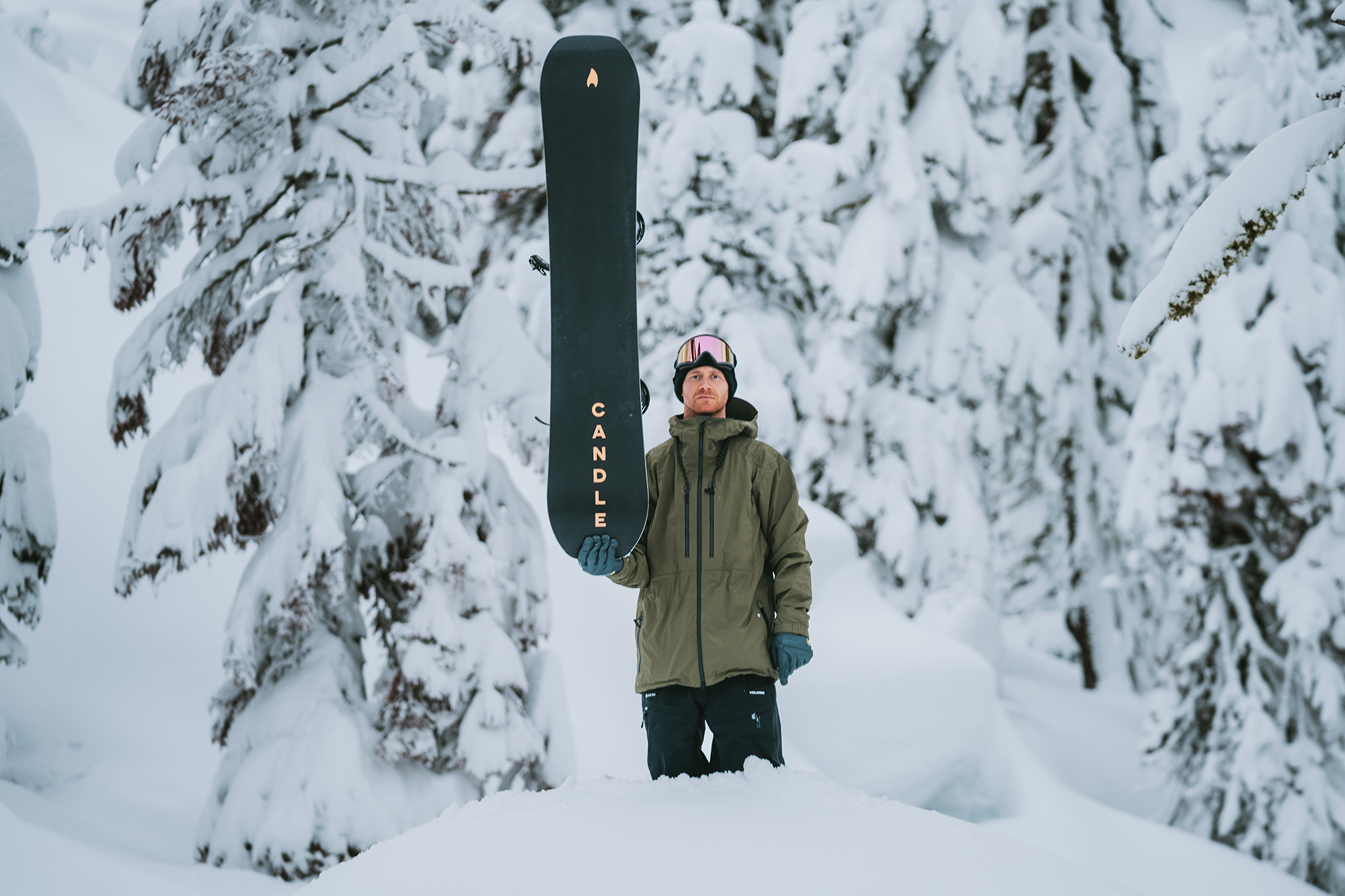 Arbor Athlete Pat Moore With Candle Board Arbor Snowboarding looks to grow under new GM Matt Patti.