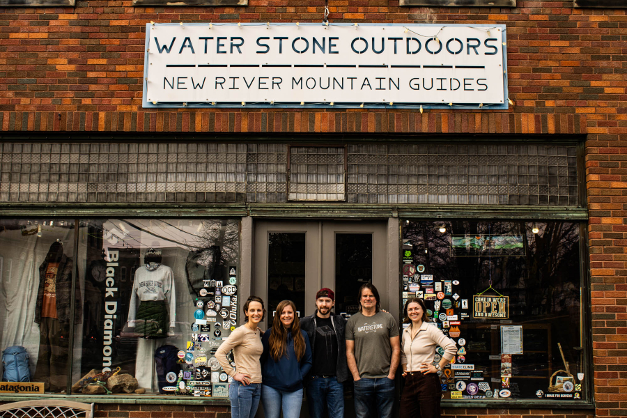 Waterstone Outdoor staff. Owner Holly Fussell is on the left. Courtesy of Waterstone Outdoors. resz