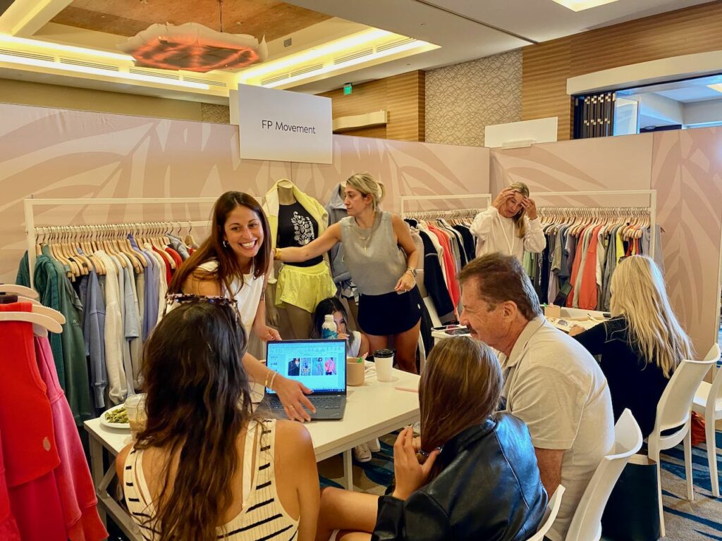 The Free People Movement booth was busy. Photo by SES. 