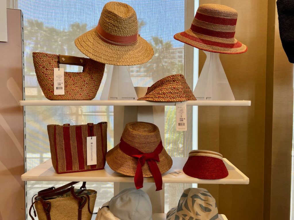 Helen Kaminski hats. Photo by SES.