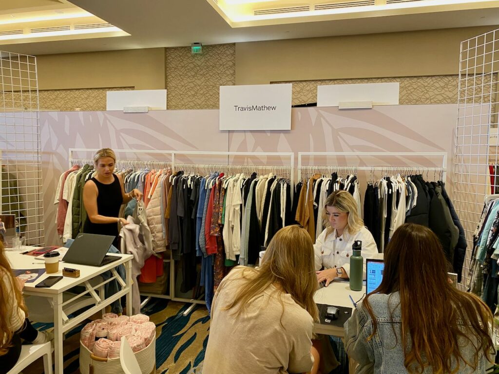 TravisMathew had a big booth at the show. Photo by SES. 