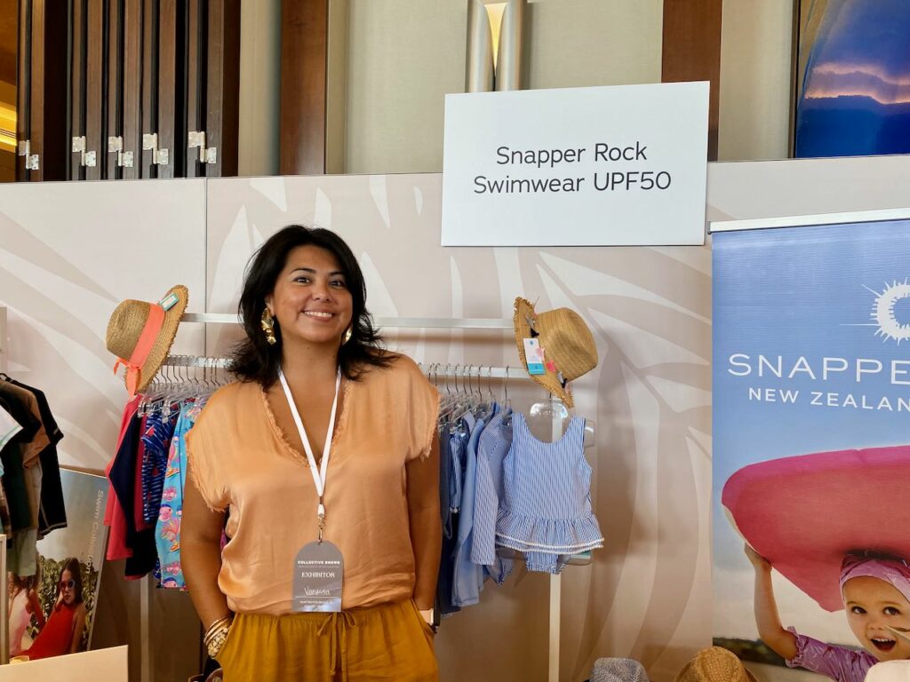 Vanessa Rico of Showroom ala Mode which showed kids' brands at the event. Photo by SES.
