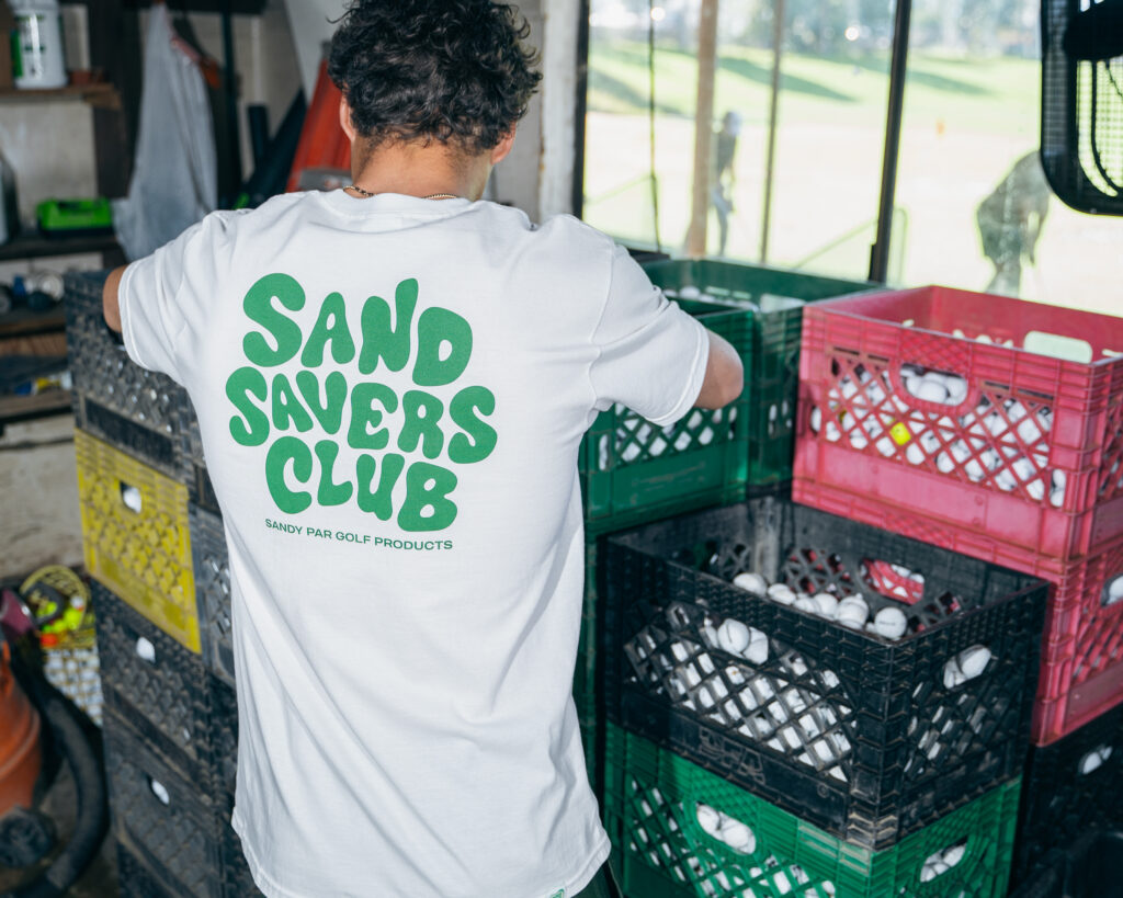 Sandy Par Sand Savers Club T-shirt. Photo courtesy of Sandy Par.