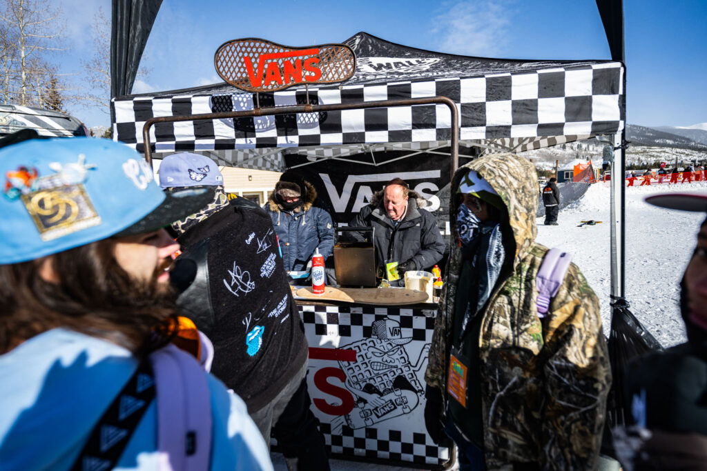Vans booth at the snow demo