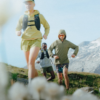 Mountain Hardwear trail runners in sun protective gear